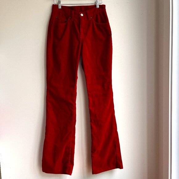 Levi's Vibrant Red Flare Pants - Picture 1 of 6